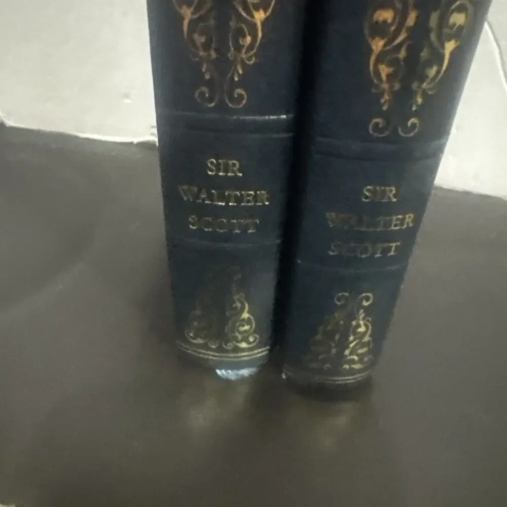 Ivanhoe I & II Sir Walter Scott 2 Volume Vintage Hardcover Books Set Classics